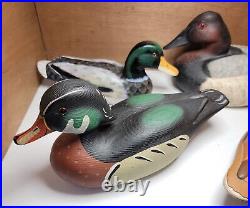 Vintage Duck Hunting Decoys California Oregon Lot Of 6