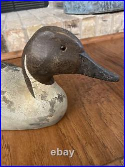 Vintage Ducks Unlimited Gold Medallion Pintail Wooden Duck Decoy Lac La Croix