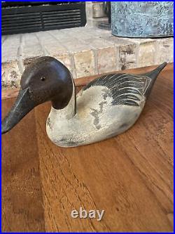 Vintage Ducks Unlimited Gold Medallion Pintail Wooden Duck Decoy Lac La Croix