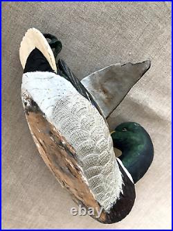 Vintage Hand Carved Hand Painted Mallard Drake Duck, DUCK DECOY