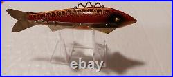 Vintage Heddon Dowagiac Ice Decoy 4 Point Antique Lure. Awesome Repaint. Nice