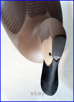 Vintage Hen Canvasback by John Clark Hand Carved Duck Decoy Havre De Grace MD