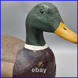 Vintage JE Bradford Mallard Duck Decoy