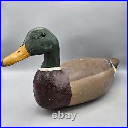 Vintage JE Bradford Mallard Duck Decoy