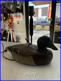 Vintage Ken Harris Duck Decoy lamp Woodville NY