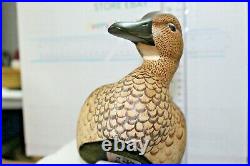 Vintage Ken Harris Duck Decoys Hand Painted With Glass Eyes