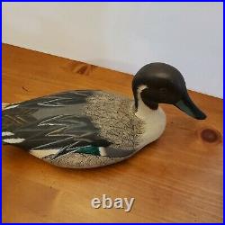 Vintage Ken Harris Duck Decoys Hand Painted With Glass Eyes Woodville, NY 1982