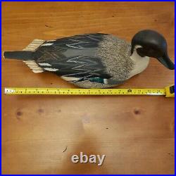 Vintage Ken Harris Duck Decoys Hand Painted With Glass Eyes Woodville, NY 1982