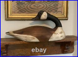 Vintage Life size French Broad River Decoy Company Large Wood Canadian goose