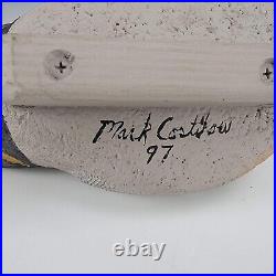 Vintage Mark Costilow Duck Decoy World Champion Brown Winged Teal Cork/Wood