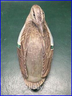 Vintage Old R. G. Jansson Cape Cod Carved Mallard Duck Decoy