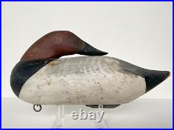 Vintage Paul Gibson Sleeping Canvasback Duck Decoy Havre de Grace, MD Circa 1950