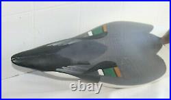 Vintage Pintail hand Carved & Painted Solid Wood Duck Decoy Signed John 1998