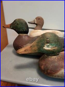 Vintage Primitive Wood Duck Hunting Decoy Lot