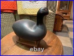 Vintage Stamped HALL Coot California Solid Excellent Original Paint Decoy Duck