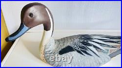 Vintage TORRY WARD Pintail Duck Carved Wood Decoy Charlie Moore paint