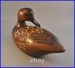 Vintage Tom Taber Wood Duck Mallard Hen Decoy Excellent Condition RARE