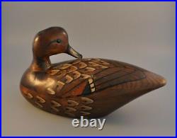 Vintage Tom Taber Wood Duck Mallard Hen Decoy Excellent Condition RARE