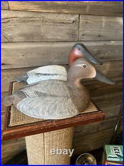 Vintage Torry Ward Duck Decoy Canvasback Drake And Hen Manitoba Decoys