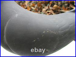 Vintage/antique Hand Carved Wooden Pigeon Decoy Glass Eyes/ Metal Feet/ Legs
