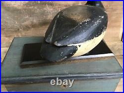 Vintage antique old wooden working Louisiana Remie Roussel Ringneck duck decoy