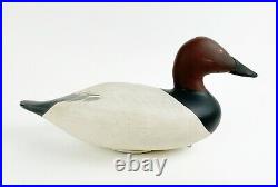 Vintage carved Canvasback drake working duck decoy Maryland Chesapeake bay