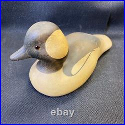 Vintage wooden decoy Duck # 1/90? Hearthstone Woodcrafts? Auto Nelson Anderson