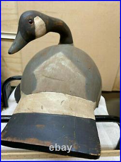 Vtg Large 1984 Signed Richard Connolly Canada Goose Carved Decoy 31 X 8 13lbs