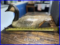 Wood Carved Wood Abercrombie & Fitch Goose Decoy