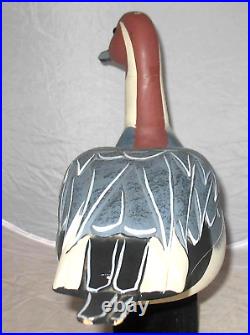 Wood Pintail Duck Decoy Signed Andy Anderson Carved Handpainted