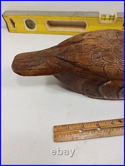 Wood duck Robert Jones Hand Painted Duck Decoy signed 1993