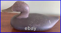 Wooden Black Duck Decoy. Havre De Grace MD. /Susquehanna Flats
