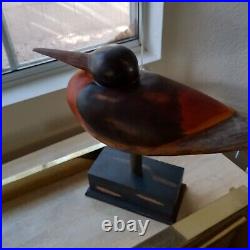 Wooden Carved Incredible Decoy, Custom Made In Every Detail Including The Paint